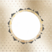 金ゴールドカラーカスタムのセルフィーのビニール製カットシール シール (正面)