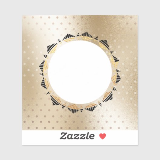 金ゴールドカラーカスタムのセルフィーのビニール製カットシール シール (シート)