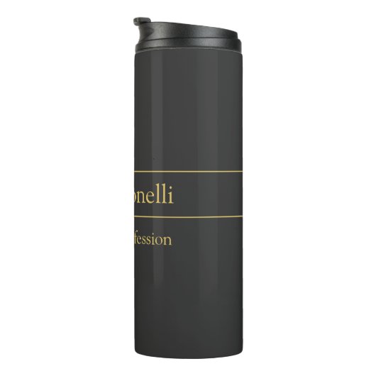 金ゴールドカラーグレイクラシカルパーソナルシカスタマイズック タンブラー (回転右)