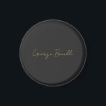 金ゴールドカラーグレイクラシカルパーソナルシカスタマイズック マグネット<br><div class="desc">自分の素晴らし仕事、その仕事に対する尊敬、その仕事に費やした努力を反映するデザイン。お客ユニーク様に表現対する個性と働き心理の機会。</div>