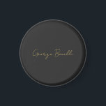 金ゴールドカラーグレイクラシカルパーソナルシカスタマイズック マグネット<br><div class="desc">自分の素晴らし仕事、その仕事に対する尊敬、その仕事に費やした努力を反映するデザイン。お客ユニーク様に表現対する個性と働き心理の機会。</div>