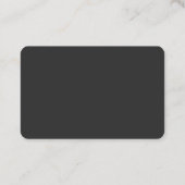 金ゴールドカラーグレイクラシカルパーソナルシカスタマイズック 名刺 (裏面)