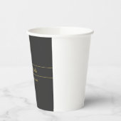 金ゴールドカラーグレイクラシカルパーソナルシカスタマイズック 紙コップ (左)