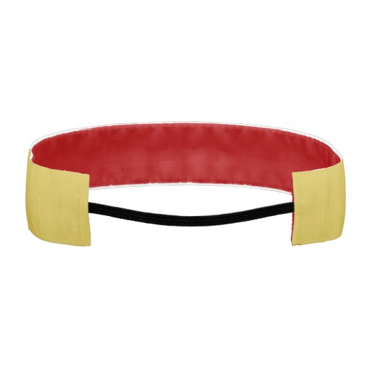 金ゴールドカラープロフェッショナルの手書き アスレチックヘッドバンド (裏面)