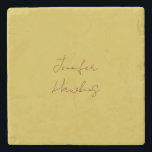 金ゴールドカラープロフェッショナルの手書き ストーンコースター<br><div class="desc">シンプルなミニマルモダンデザイン。彼らは全てシンプル魅力的だユニーク。</div>