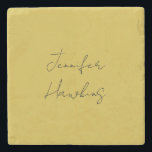 金ゴールドカラープロフェッショナルの手書き ストーンコースター<br><div class="desc">金ゴールドの色のモダン背景エレガント、デザインこのテンプレートは全カスタマイズてのプロフェッショナルの職業に合わせることができる。</div>