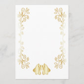 金ゴールドカラーベルデザイン結婚ズ プログラム (裏面)