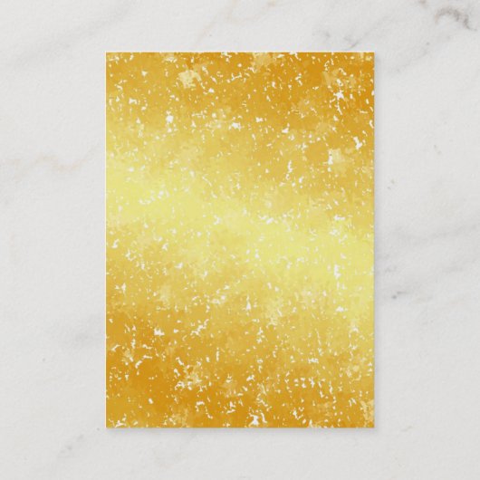 金ゴールドカラーミニマルモダンリストモノグラム 名刺 (裏面)