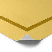 金ゴールドカラーモダンミニマリスト赤ちゃんシャワー ポスター (角)