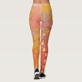 金ゴールドカラーレギンスと金ゴールドカラー星 レギンス (裏面)