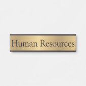 金ゴールドカラー人事オフィスのドアサイン サインプレート (正面)