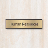 金ゴールドカラー人事オフィスのドアサイン サインプレート (正面)