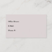 金ゴールドカラー医師用名刺 名刺 (裏面)