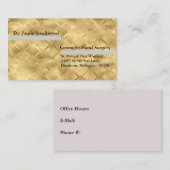 金ゴールドカラー医師用名刺 名刺 (正面/裏面)