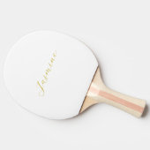 金ゴールドカラー書道プロフェッショナル名前をカスタムする 卓球ラケット (横)