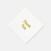 金ゴールドカラー書道プロフェッショナル有難う スタンダードカクテルナプキン (角)