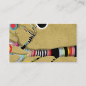 金ゴールドカラー紙動揺して手作り名刺 名刺 (裏面)