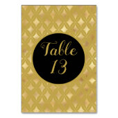 金ゴールドカーニバルハーレキンダイヤモンド テーブルナンバー (正面)