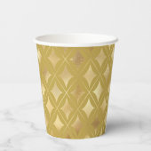 金ゴールドカーニバルハーレキンダイヤモンド 紙コップ (裏面)