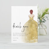 金ゴールドガウン写真オーバーンキンセニェラ サンキューカード (スタンド正面)