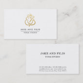 金ゴールドガネシュインディアンゴッドヨガスタジオ 名刺 (正面/裏面)