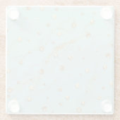 金ゴールドガラスのコースター ガラスコースター (裏面)