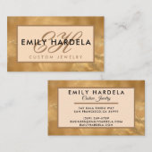 金ゴールドガラス効果プロフェッショナル 名刺 (正面/裏面)