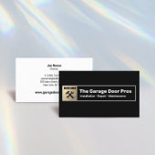 金ゴールドガレージドアの取り付けと修理 名刺