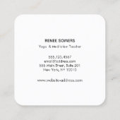 金ゴールドガンムドラメディテーション先生スクエアビジネス スクエア名刺 (裏面)