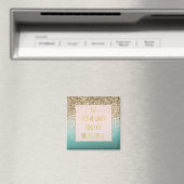 金ゴールドガーリーグラムグリッターミントグラデーション マグネット (インサイチュ (食洗機))