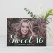 金ゴールドガーリーグリッターシックミント4フォトスイート16 招待状 (スタンド正面)