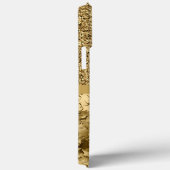 金ゴールドガーリーグリッタースターズモノグラム Case-Mate iPhoneケース (裏面 / 右)