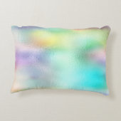 金ゴールドガーリーグリッターリップホログラフィック虹色 アクセントクッション (裏面)