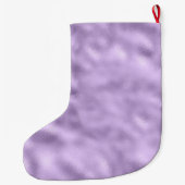 金ゴールドガーリーパープルグリジーグリッタースパークル名 ラージクリスマスストッキング (裏面)