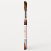 金ゴールドガーリーピンクのモノグラム愛photo collage grid Case-Mate iPhoneケース (裏面/左)