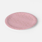 金ゴールドガーリーピンクグラムキソ ペーパープレート (アングル)