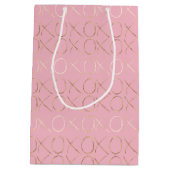 金ゴールドガーリーピンクグラムキソ ミディアムペーパーバッグ (裏面)