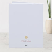 金ゴールドガーリーピンクバレリーナプリンセス1st誕生日 カード (裏面)