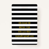 金ゴールドキスラゲッジタグ/バッジ バッジ (裏面)