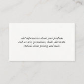 金ゴールドキスルクセ 名刺 (裏面)