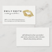 金ゴールドキスルクセ 名刺 (正面/裏面)