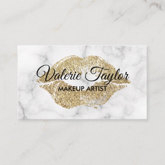 金ゴールドキスルクースアポイントメント/グリッタートリム 予約カード (正面)