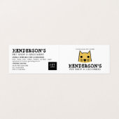 金ゴールドキャットペットストア&トリマー詳細 名刺 (外部フラット)