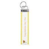 金ゴールドキャップタッセル年名追加の卒業キーホルダー リストバンドキーホルダー (鍵トップ)