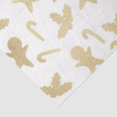 金ゴールドキャンディカネスジンジャーブレッドマンホワイトクリスマス 薄葉紙 (詳細)