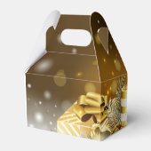 金ゴールドキャンドルクリスマスエレガントホリデー フェイバーボックス (裏面サイド)