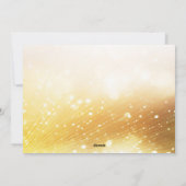 金ゴールドキャンドルクリスマスホリデーカード シーズンカード (裏面)