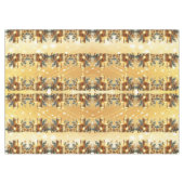 金ゴールドキャンドルクリスマスホリデーテーブルクロス テーブルクロス (正面(横))