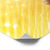 金ゴールドキャンドルクリスマスホリデーポスター ポスター (角)