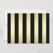 金ゴールドキャンドルサプライズ誕生日パーティーの招待 招待状 (裏面)